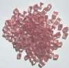 10 grams of 4x4mm Colorlined Metallic Mauve Miyuki Cubes